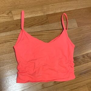 NWOT Free People “Good Karma” ruched crop tank